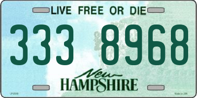 NH license plate 3338968