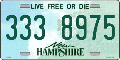 NH license plate 3338975