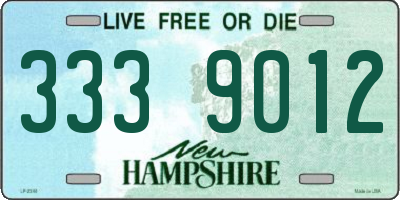 NH license plate 3339012