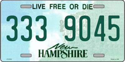 NH license plate 3339045
