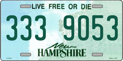 NH license plate 3339053
