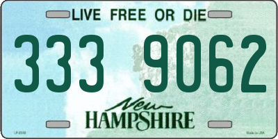 NH license plate 3339062