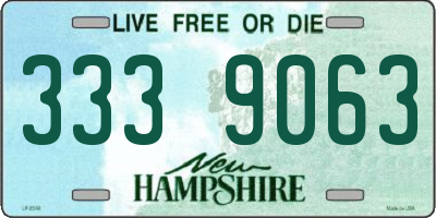 NH license plate 3339063