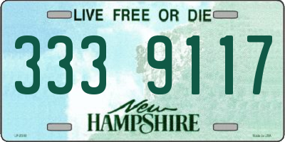 NH license plate 3339117