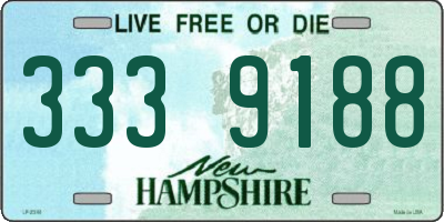 NH license plate 3339188