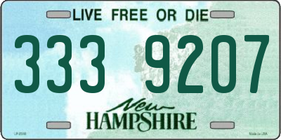 NH license plate 3339207