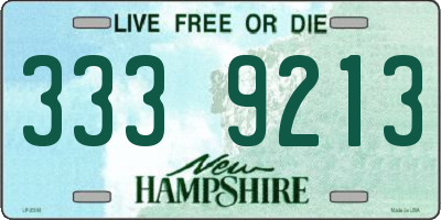 NH license plate 3339213