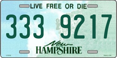 NH license plate 3339217