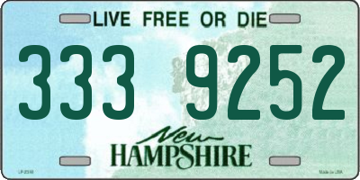 NH license plate 3339252