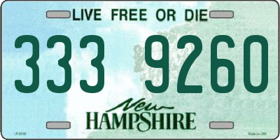 NH license plate 3339260