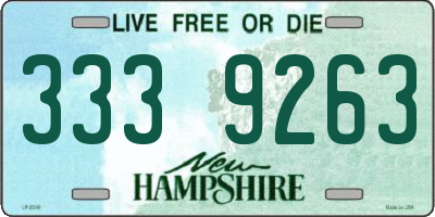 NH license plate 3339263