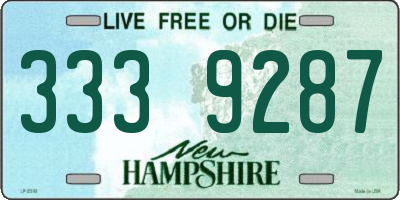 NH license plate 3339287
