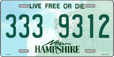 NH license plate 3339312
