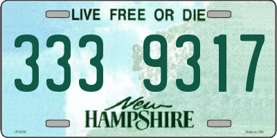 NH license plate 3339317