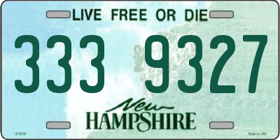 NH license plate 3339327