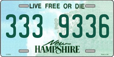 NH license plate 3339336