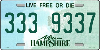 NH license plate 3339337