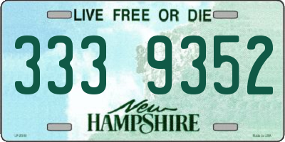 NH license plate 3339352