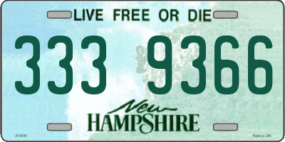 NH license plate 3339366