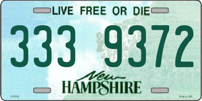 NH license plate 3339372
