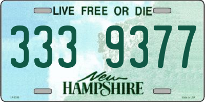 NH license plate 3339377