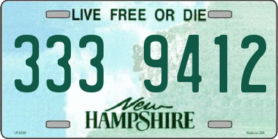 NH license plate 3339412