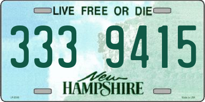 NH license plate 3339415