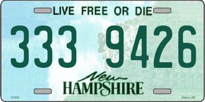 NH license plate 3339426