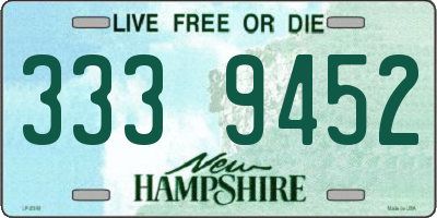NH license plate 3339452