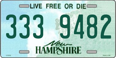 NH license plate 3339482