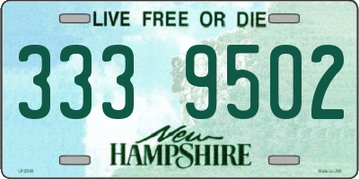 NH license plate 3339502