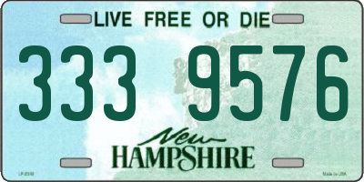 NH license plate 3339576