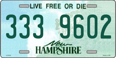 NH license plate 3339602