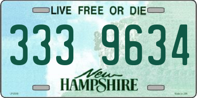 NH license plate 3339634