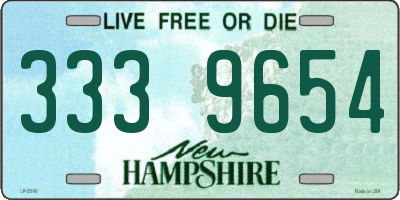 NH license plate 3339654