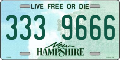NH license plate 3339666