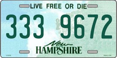 NH license plate 3339672