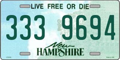 NH license plate 3339694