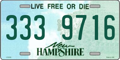 NH license plate 3339716