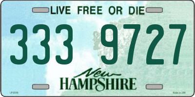 NH license plate 3339727