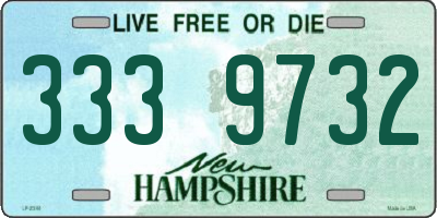 NH license plate 3339732