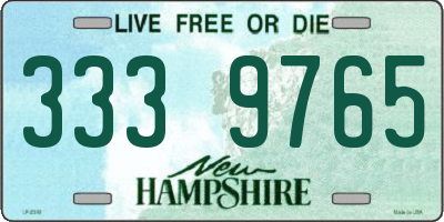 NH license plate 3339765