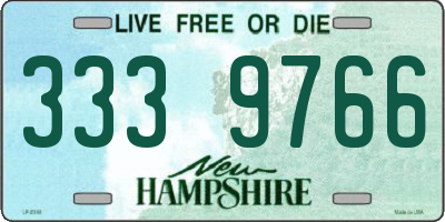 NH license plate 3339766