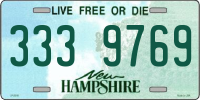 NH license plate 3339769