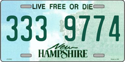 NH license plate 3339774