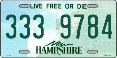 NH license plate 3339784