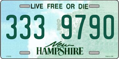 NH license plate 3339790