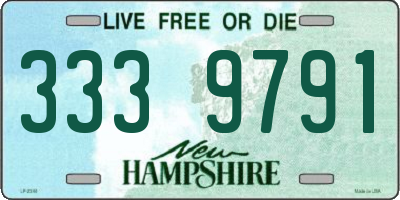 NH license plate 3339791