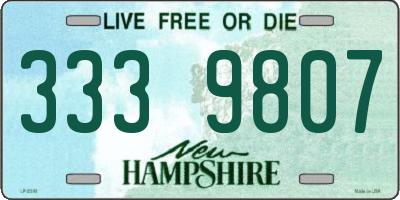 NH license plate 3339807