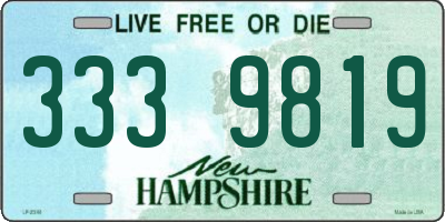 NH license plate 3339819